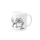 mackiiiのえくぼねこ連 Mug :right side of the handle