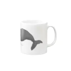 ねこくらげランドの死んだマッコウクジラ（色めき） Mug :right side of the handle