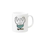 けちゃっぷごはんのお店のねこマッチョライス Mug :right side of the handle