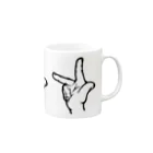 ＰＯＴＢＯＵＮＤのHAND sign 「Ｆ！Ｆ！Ｆ！」マグ Mug :right side of the handle