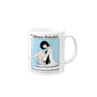 コトリッチのFUTARITABI記念カラー Mug :right side of the handle