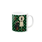Rigelの江戸の花子供遊び 五番組し組 Mug :right side of the handle