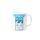 DRIPPEDのCoffee & TV / コーヒー ＆ TV マグカップの取っ手の右面