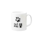 syamadesignの猫press-00 Mug :right side of the handle