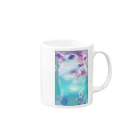 u-ch(D2BLUE)のスナネズミのしろ太 Mug :right side of the handle