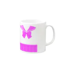 ぱすてるぴんくのお店のドットセーラー服（ピンク） Mug :right side of the handle