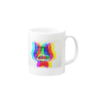 Wacchoのジェントルにゃん🌈Ｖｅｒ． Mug :right side of the handle