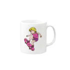 Sophie's storeのスケボー少女 Mug :right side of the handle