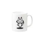 ここなつ55のゆるねこシンプル Mug :right side of the handle