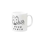 EASEのneko punch - yamele Mug :right side of the handle