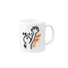 コロナらない商店のまるにんげん Mug :right side of the handle