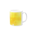 水彩 Ao_watercolorのAutumn Yellow　水彩 マグカップの取っ手の右面