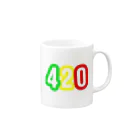 420の420 マグカップの取っ手の右面