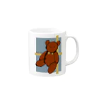 情報電波局のold bear Mug :right side of the handle