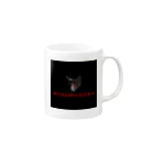 REDRUMのBLOOD  LOVE  CAT Mug :right side of the handle