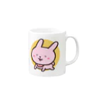 mozu-Illustrationのらピーちゃん Mug :right side of the handle