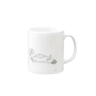 hanz-の酔いどれたぬきのヘソ天 Mug :right side of the handle