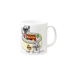 J's Mart 2ndのたまとクロとクリスマスケーキ Mug :right side of the handle