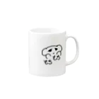 ルピナスポットのもちもちおさる Mug :right side of the handle