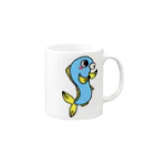 ねこねこうおのペアルック　魚くん Mug :right side of the handle