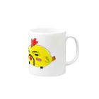 AlmaLibre電子売店suzuri店のあきピヨ日用品シリーズ Mug :right side of the handle