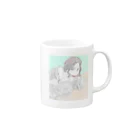 monacoocのパステル少女 Mug :right side of the handle