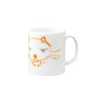 ライト・ケアのショップのオレンジ色の猫 ねこっと Mug :right side of the handle