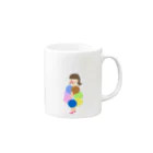 hana_shopのみずたまな子 Mug :right side of the handle