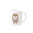 はちみつの水玉パンツをはいたねこ Mug :right side of the handle