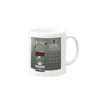 無彩色デザイン販売所の公衆電話 Mug :right side of the handle