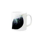 GreenTeaBreakのLeaf duo tone Mug :right side of the handle