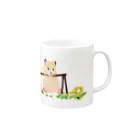 KAMAP ＆ Ricaの【KAMAP】タンポポとキンクマ Mug :right side of the handle