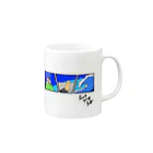 ポッチのひまつぶしの何となく並べただけマグカップ Mug :right side of the handle