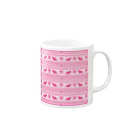 【ドット絵】ネコブレ商店のネコノルディックPink Mug :right side of the handle