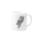 ༜ ས࿂ཐ ¥࿂༥སཐ ༜の猫UFO Mug :right side of the handle