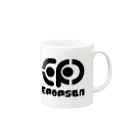 イポップサン-epopsan-のイポップサンロゴマーク黒 Mug :right side of the handle