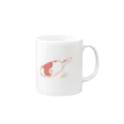 ゆかいな黄身店のねこワーム（つちのこ風） Mug :right side of the handle