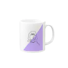 K_no_rakugakiのgirl_purple Mug :right side of the handle