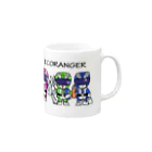 tamakichiのエコ戦隊　エコレンジャー★カラー Mug :right side of the handle