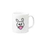 @ぽんずぽんずのうさぴえん Mug :right side of the handle