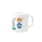 Kimini英会話 オフィシャルストアの小学生コース（ニュートン） Mug :right side of the handle