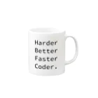 くろふね@PokemonGOの日本代表のHarder Better Faster Coder. (Source Code Pro ver.) Mug :right side of the handle