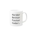 くろふね@PokemonGOの日本代表のHarder Better Faster Coder. (Source Code Pro ver.) マグカップの取っ手の右面