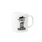 Goohy（グーヒー）のフードコートくん Mug :right side of the handle