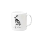 k é nのウサギ Mug :right side of the handle