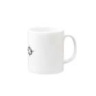 林檎ちゃんねるのクソエイム 黒文字 Mug :right side of the handle