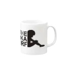 THE OKA SURFのSURF_THE OKASURF LOGO Mug :right side of the handle