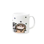 なまけもののこあらさんとなまけもんマグカップ Mug :right side of the handle