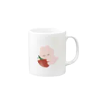 206%のおやすみうさぎ Mug :right side of the handle