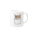 タオのポケットみそ Mug :right side of the handle